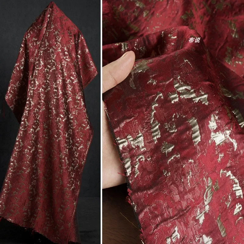 

Парчовая жаккардовая ткань для нового блестящего модного одежды в китайском стиле, ткань для шитья одежды, оптовая продажа, ткань для шитья своими руками