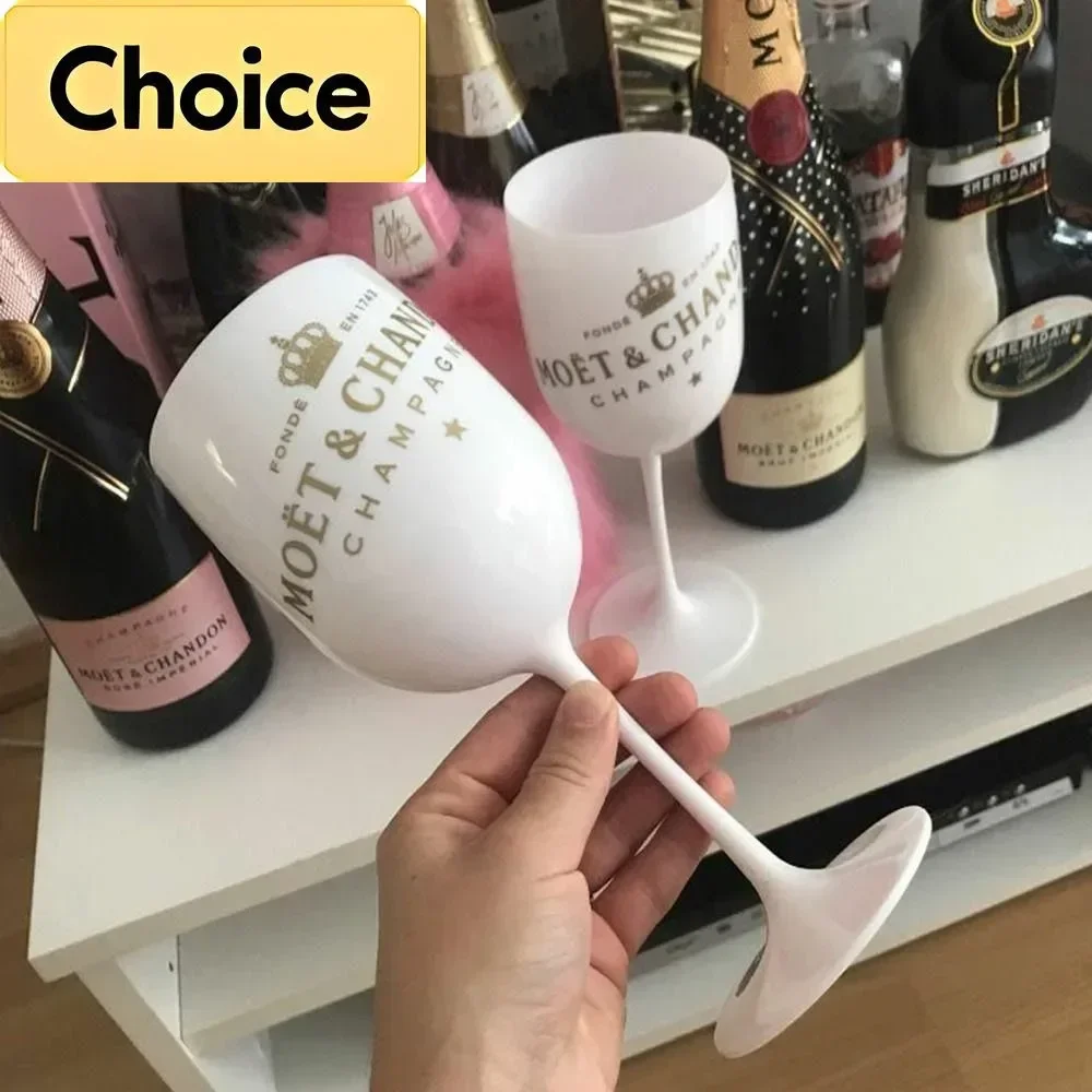 16oz Plastic Wine Cup Champagne Cocktail Champagne White Pink Cup Party Supplies Portable Reusable Mug Desktop Decoration