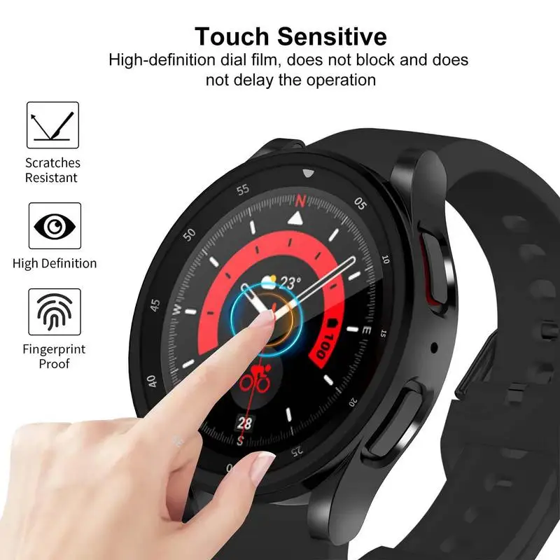 Watch Case Suitable For SamsungGalaxy Watch5 Pro 45mm Case TPU All-inclusive Watch5pro Protective Case With Scale Accessories