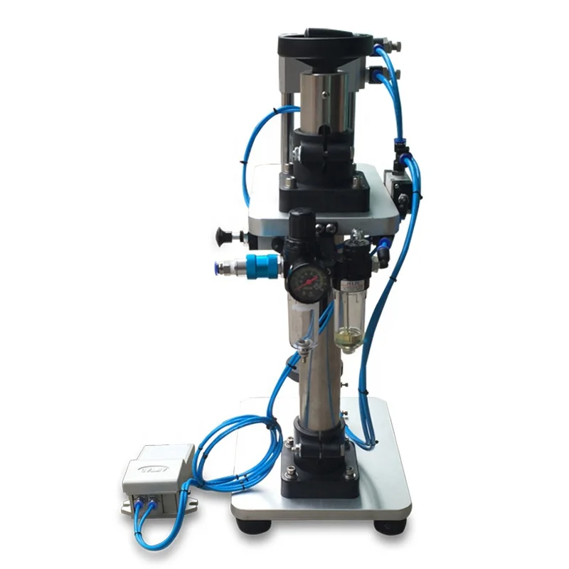 Pneumatic perfume bottle crimper perfume spray sealing machine