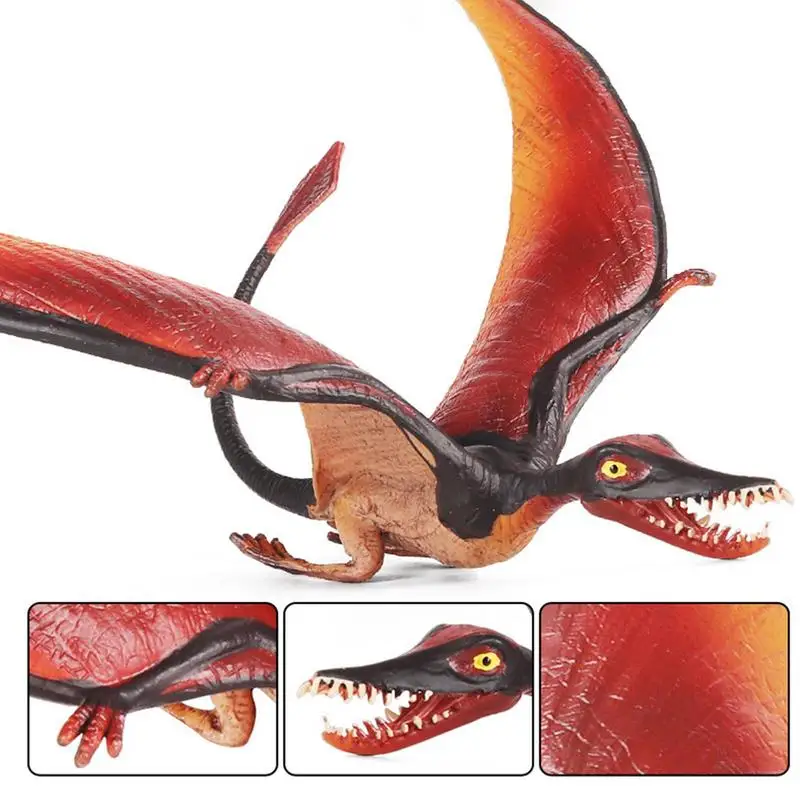 Dinosaur Pterodactyl Toy Realistic Flying Dino Figurine Pterosaur Dinosaur Toys Flying Dinosaur Figurine Pterodactyl Toys Kids