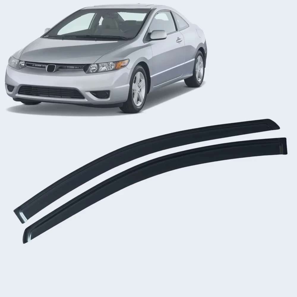 

Оконный козырек для HONDA CIVIC COUPE 2006, 2007, 2008, 2009, 2010, 21, ветрозащитные дефлекторы, защита от дождя, дверной козырек, вентиляционные шторы, вентиляционный козырек