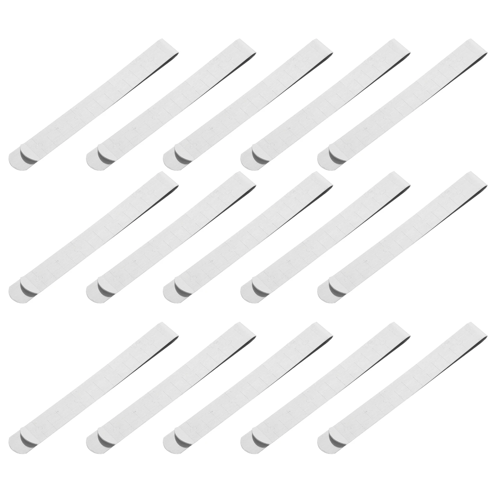 

20 Pcs Sewing Clip Fixing Ruler Clips Clamps for Quilting Craft Side Garment Metal Measuring Hemming with Measurements