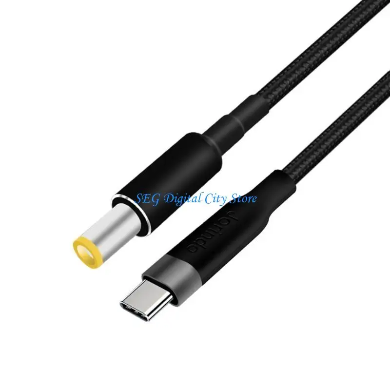 

U75B 100 Вт быстрая зарядка для ноутбуков USB-порт для адаптера зарядки DC7,9x5,5 мм, провод, мягкий плетеный шнур питания