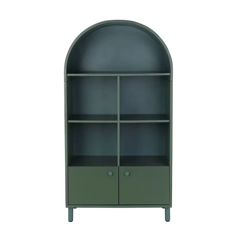 for  Wooden Library Bookcase Display Rotary Bookshelf  Home Office Storage