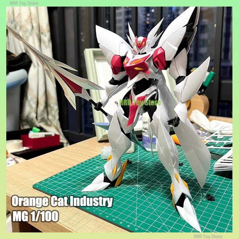 Orange Cat Industry MG 1/100 Blaster Tekkaman Blade Model Kit Collection Assembly Action Figures Robot Plastic Model Toy Gifts