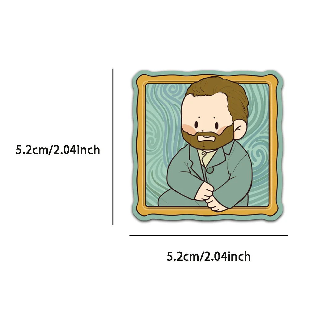 50 قطعة كارتون لطيف Q طبعة اللوحة العالمية الشهيرة الكتابة على الجدران ملصقات جراب هاتف الغيتار سكيت ملصقات ديكور مقاومة للماء