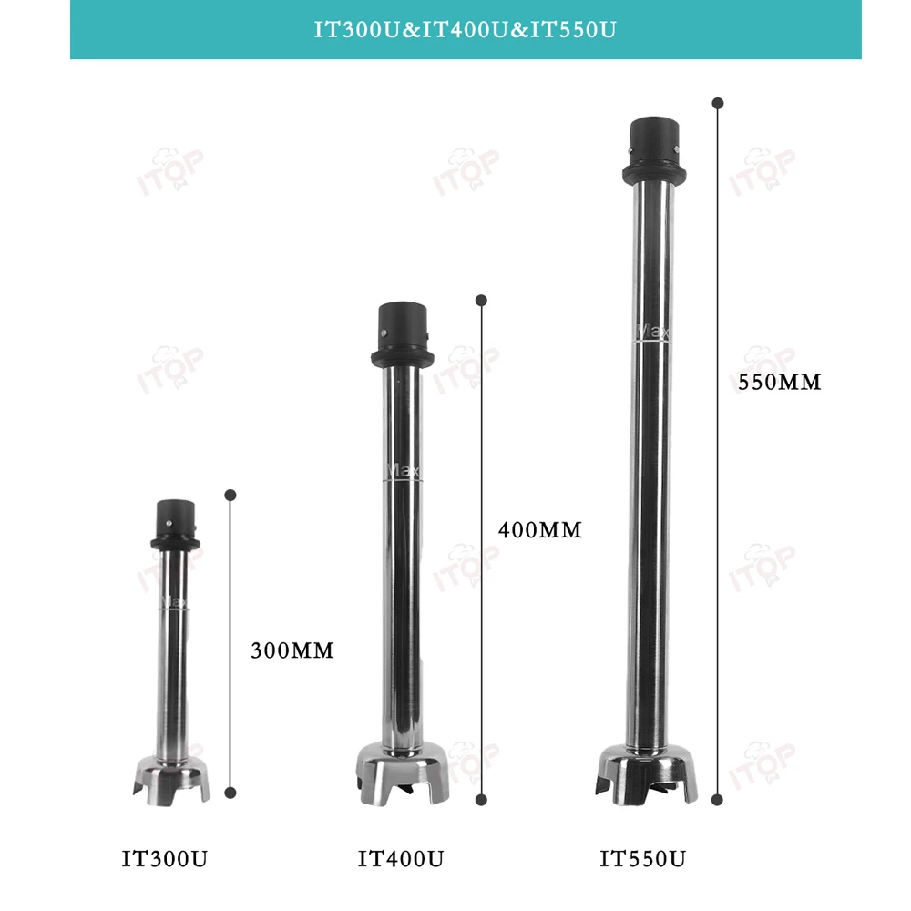 ITOP-batidora de mano de 650W, mezclador de alimentos de inmersión, de gran capacidad, duradero, comercial, para helados y Gelato