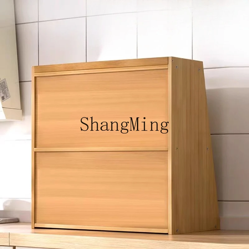 FG  Shelves Retro Countertops Storage Multi-layer Supplies Household Daquan Seasonings Flavors Bowls Storage Cabinets