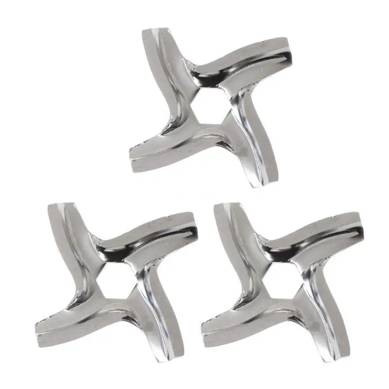 

3 Pieces Grinder Stainless Steel Knife Cutter Replacement for Electric or Manual Grinders Accessories Dropship