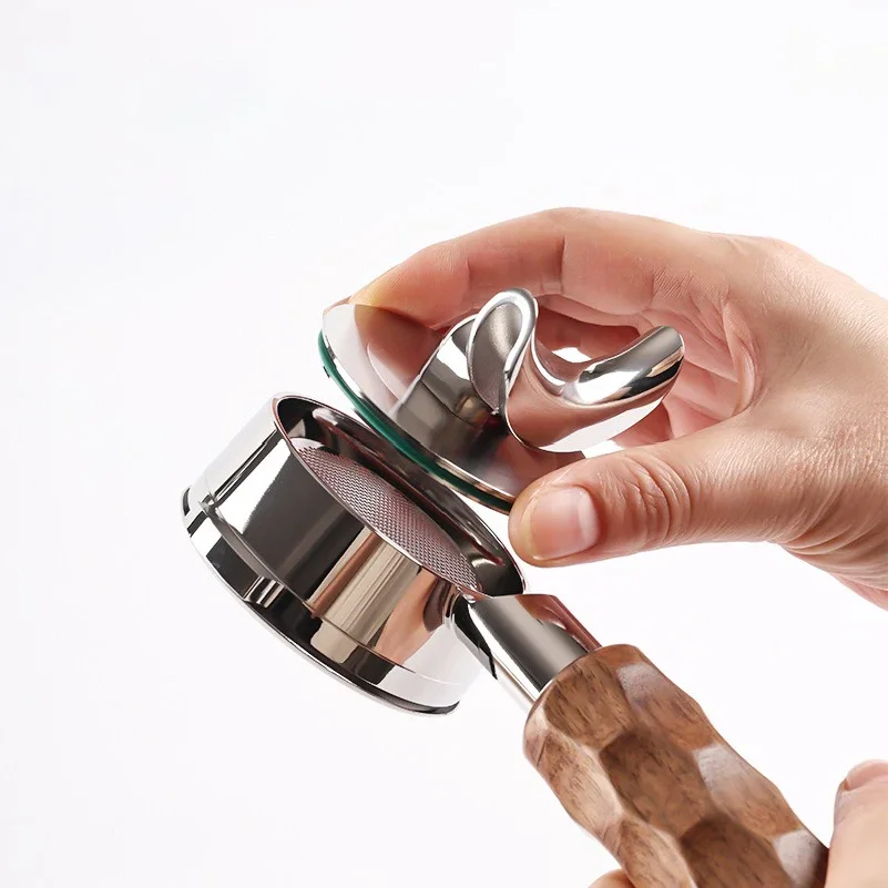58MM Coffee Double Spout Filter Removable Splitter Spout 304 Stainless Steel 2-in-1 Coffee Handle Filter Barista Tool