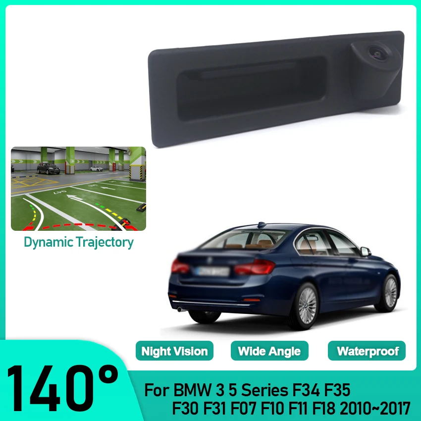 HD Night Visioin Car Rear View Reverse Handle Camera For BMW 3 5 Series F34 F35 F30 F31 F07 F10 F11 F18 2010~2015 2016 2017