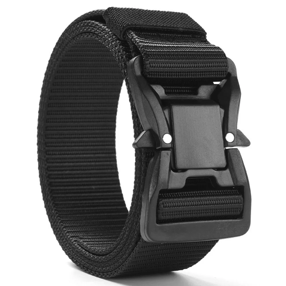 

Fashion Plus Large LONG Size Nylon Braided Belt 125 140 160 180cm Quick Release Waist Belt Adjustable Training Weave Waist Band