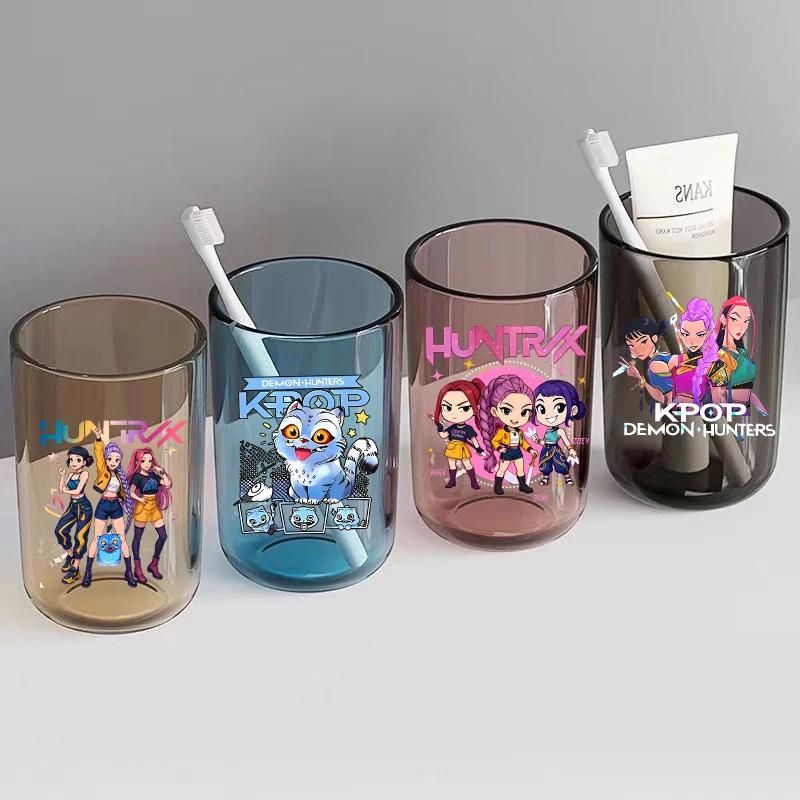 

KPop Demon Hunters Tooth Cup Large Capacity Smooth Comfortable Tooth Cup Couple Wear Resistant Tooth Cup Friend Birthday Gift