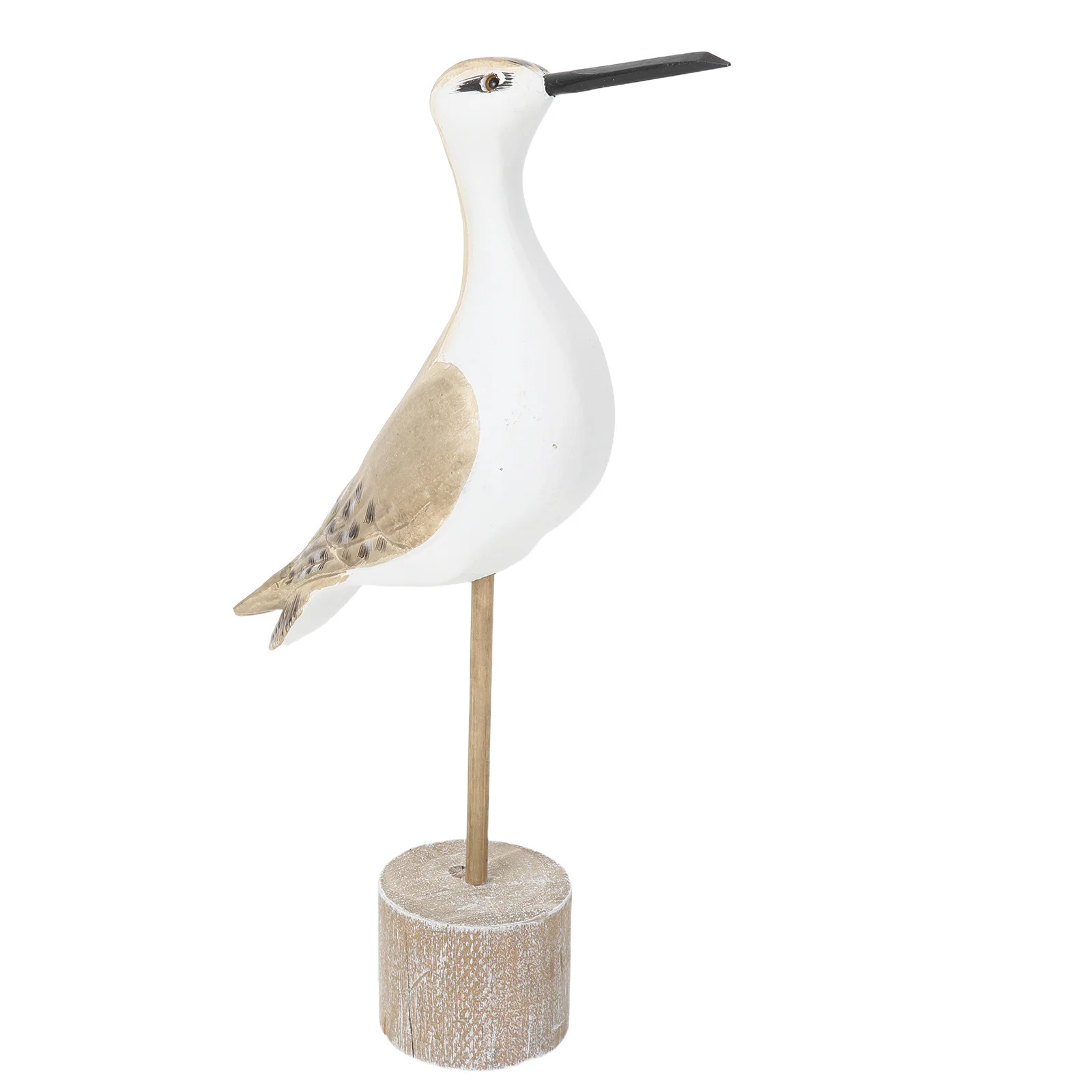 

Seagull Decorative Statue Handcrafted Wooden Coastal Bird Art for Indoor Outdoor Use Mediterranean Inspired Ocean Ambiance