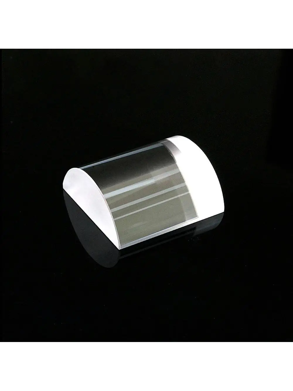Cylindryczna głowica soczewki rozmiar soczewki 26 x 26 mm ogniskowa 50 mm płasko-wypukła soczewka cylindryczna numer części 681 — zdjęcie 2
