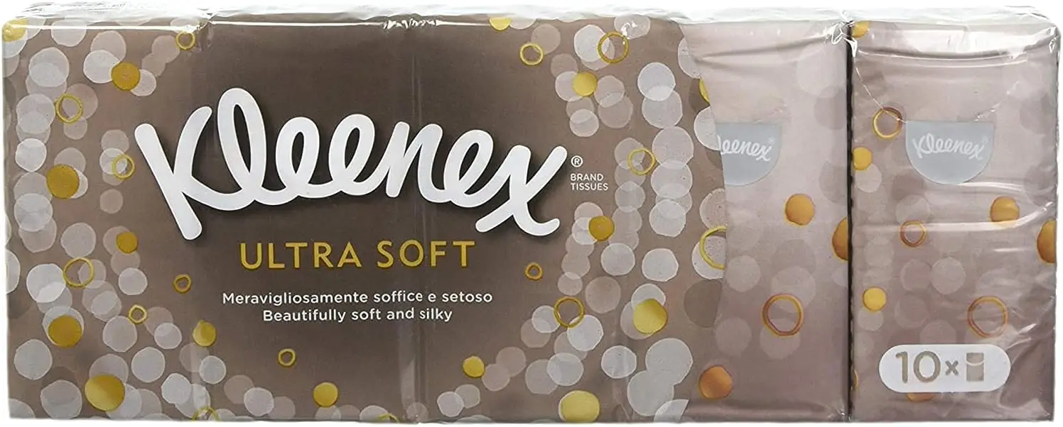 

Ultra Soft Pocket Facial Tissues, Pack of 10 for On-the-Go Convenience