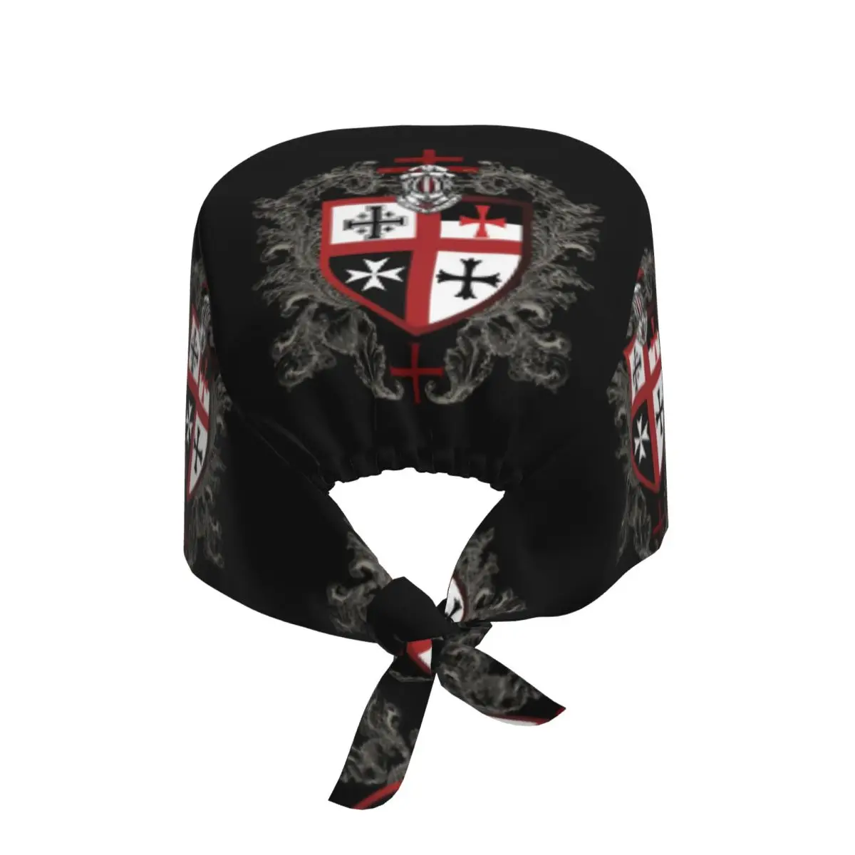 Knights Templar Cross Shield Symbol Working Hat Medieval Emblem Secret Surgical Hat Scrub Nursing Doctor Surgeon Cap for Nurse