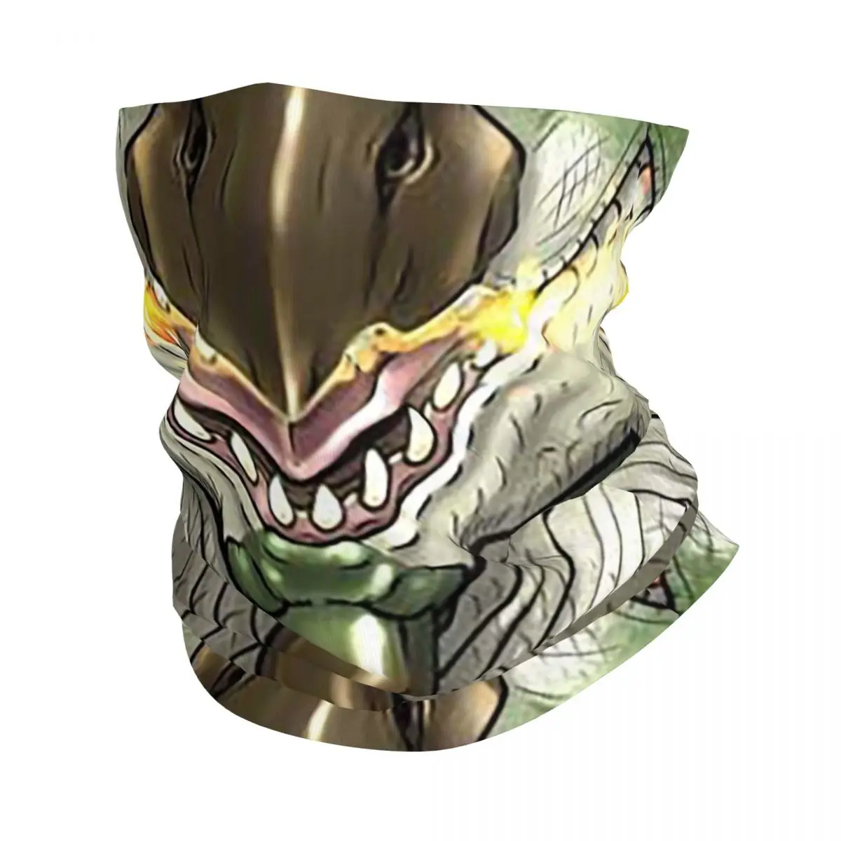 Rathian Green (Monster Hunter World) Face Bandana Neck Gaiter Printed Mask Scarf Warm FaceMask Riding Unisex Adult Washable