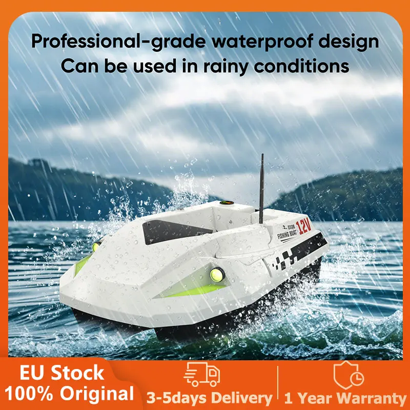 LOKEEVAN NEU 12V Leistung 15600*2 mAh D50B GPS Köderboot 500m Fernbedienung Angelköderboot GPS+Beidou Satellit Dual-Positionierungssystem