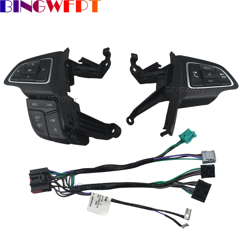 Cruise Speed Control Media Volume Phone Adjust Switch For Ford Focus MK3 2015-2017 Kuga 2017 Car Steering Wheel Button - view 2