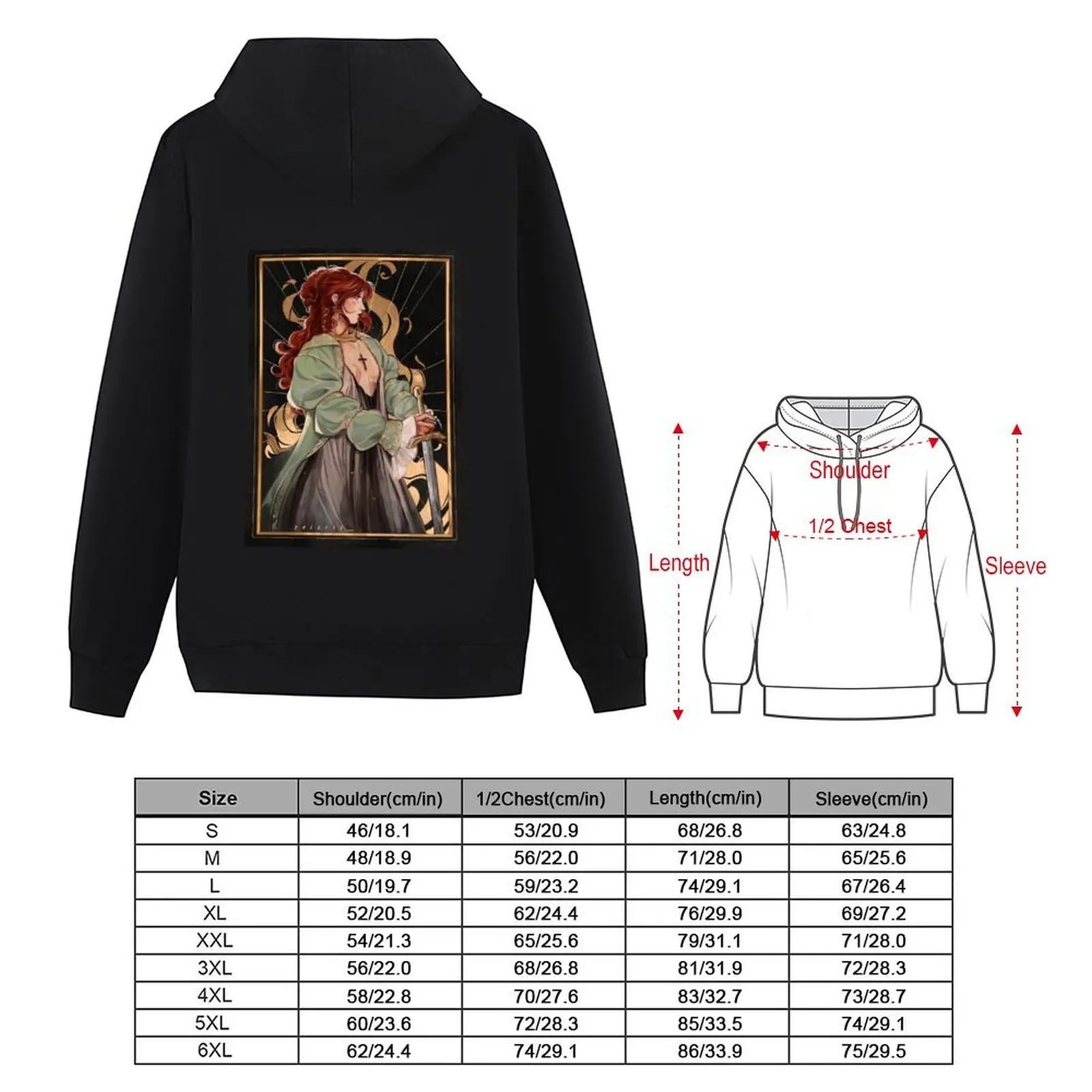Roan of Arc Hoodie ملابس رجالية أزياء الرجال الملابس الجمالية الرجال قميص العرق مجموعة هوديس الرجال