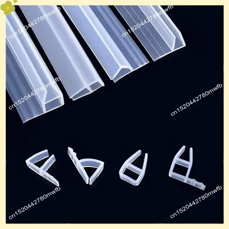 LDHL 5M H Shape Rubber Glass Seal Strip 6Mm Silicone Bathroom Shower Screen Seal Strip Window Rubber Sealer Weatherstrip