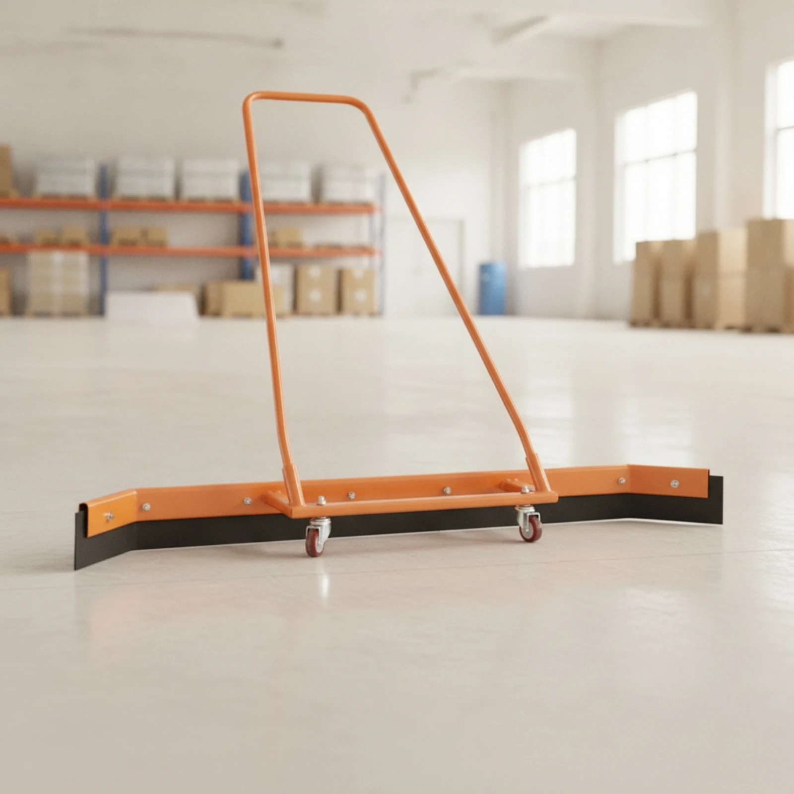 Water Scraper with Wheels Industrial Rolling Floor Squeegee Floor Squeegee Large Long-Lasting for Court Cleaners, Sports Courts