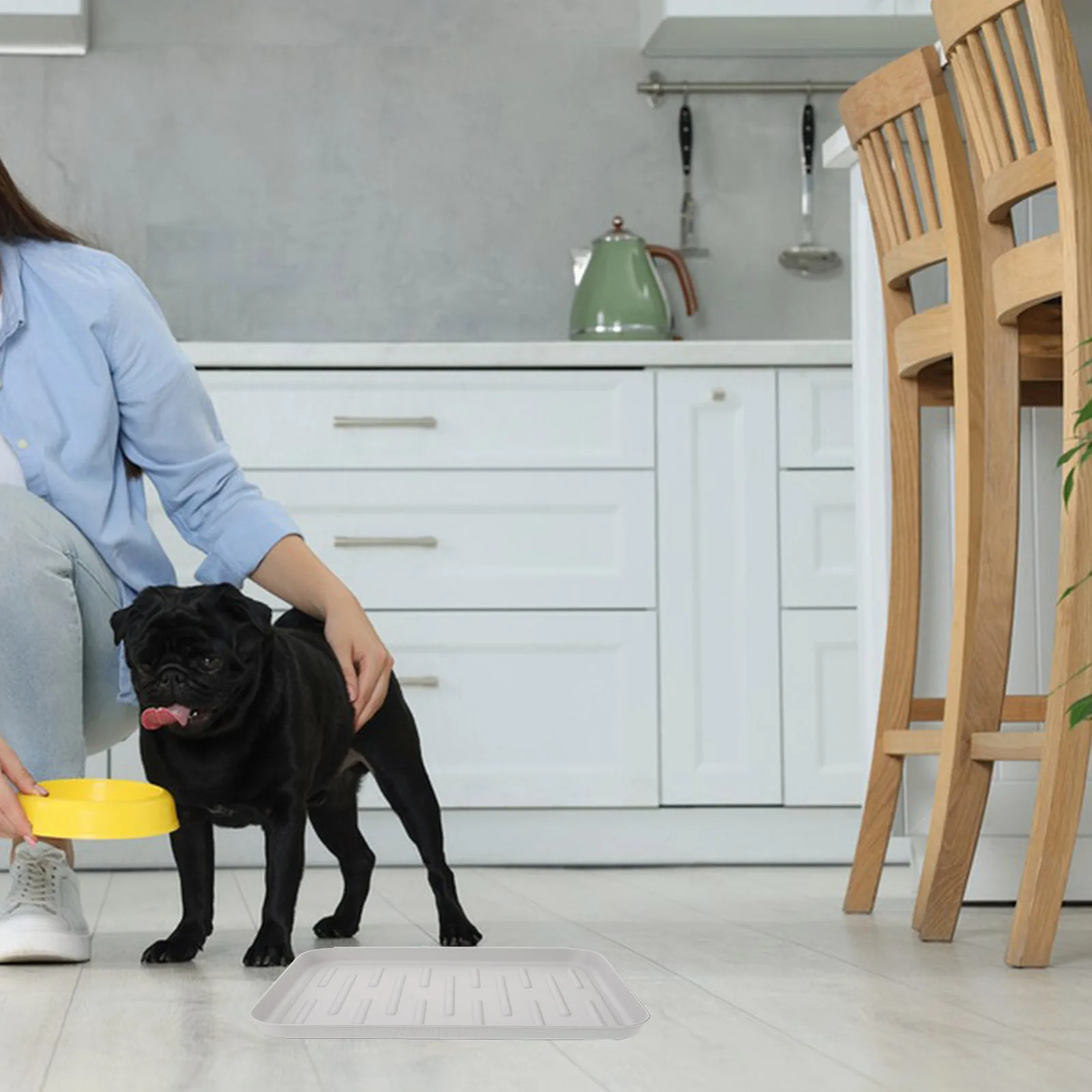 

Pet Cage Bottom Lightweight Waterproof Plastic Dog Crate Tray Replacement Non-Slip Easy Clean Potty Pan For Dogs Cats Parakeet