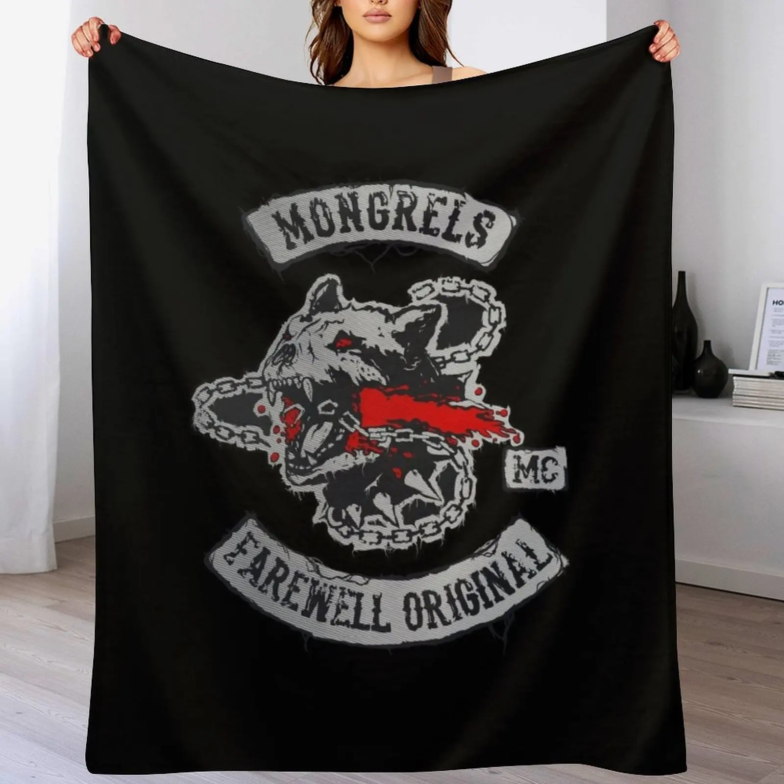

MONGREL FAREWELL ORIGINALS Throw Blanket Soft Solid Color Blanket for Couch Bed