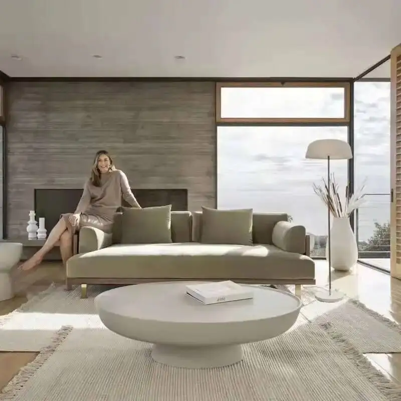 

Round Decoration Coffee Table Simple Photo Album Clear Modern Coffee Table Service Computer Mesa Auxiliar Living Room Furniture