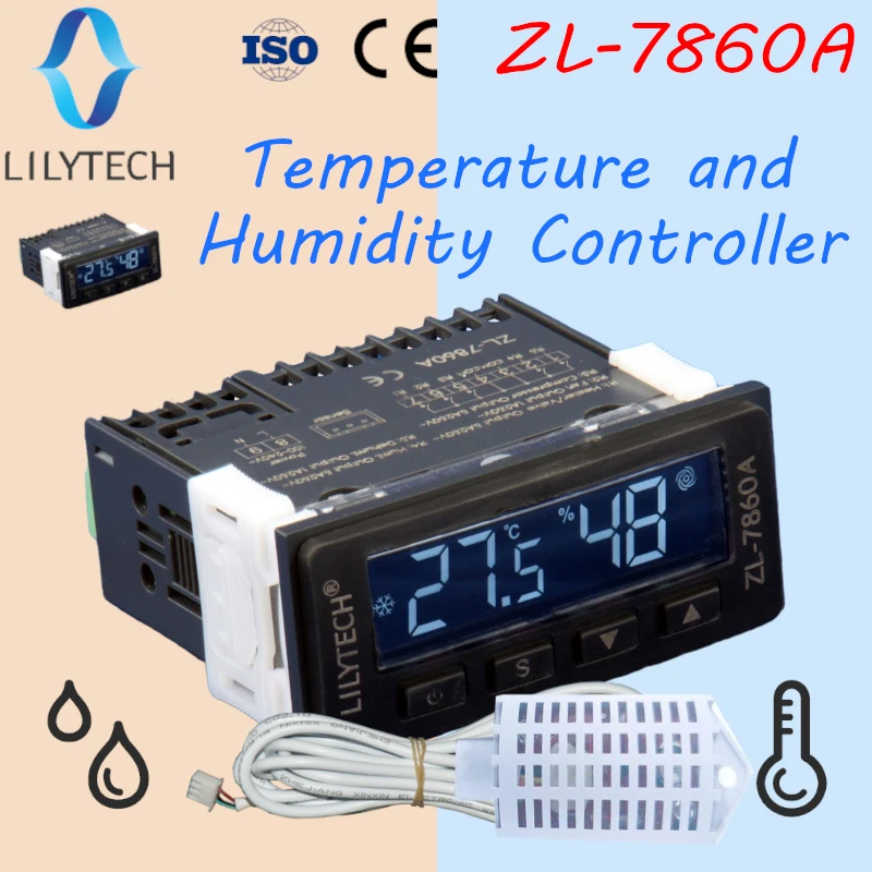 ZL-7860A, Constant temperature and humidity controller, hygrostat thermostat, fixed temperature and fiexed humidity controller