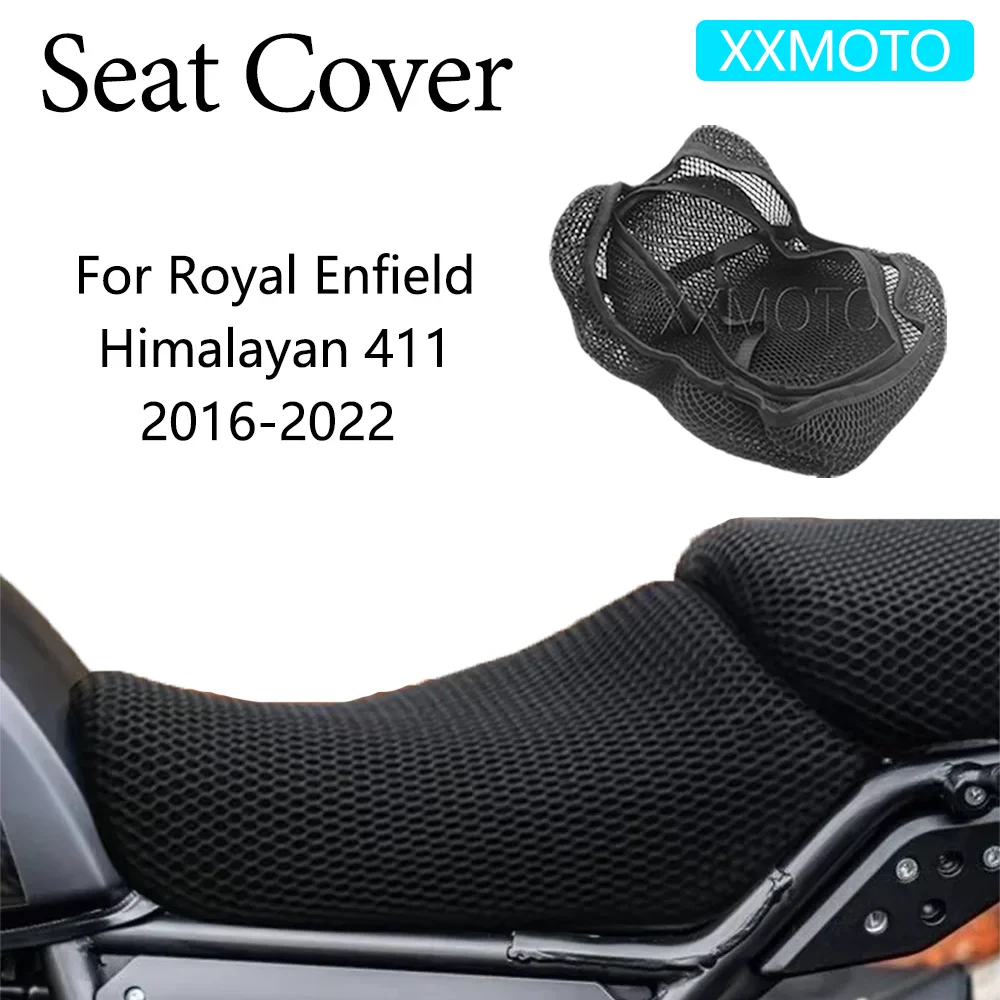 

For Royal Enfield Himalayan 411 ​2016-2022 Motorcycle Seat Cover Heat Insulation 3D Mesh Breathable Non-Slip Protection Cushion