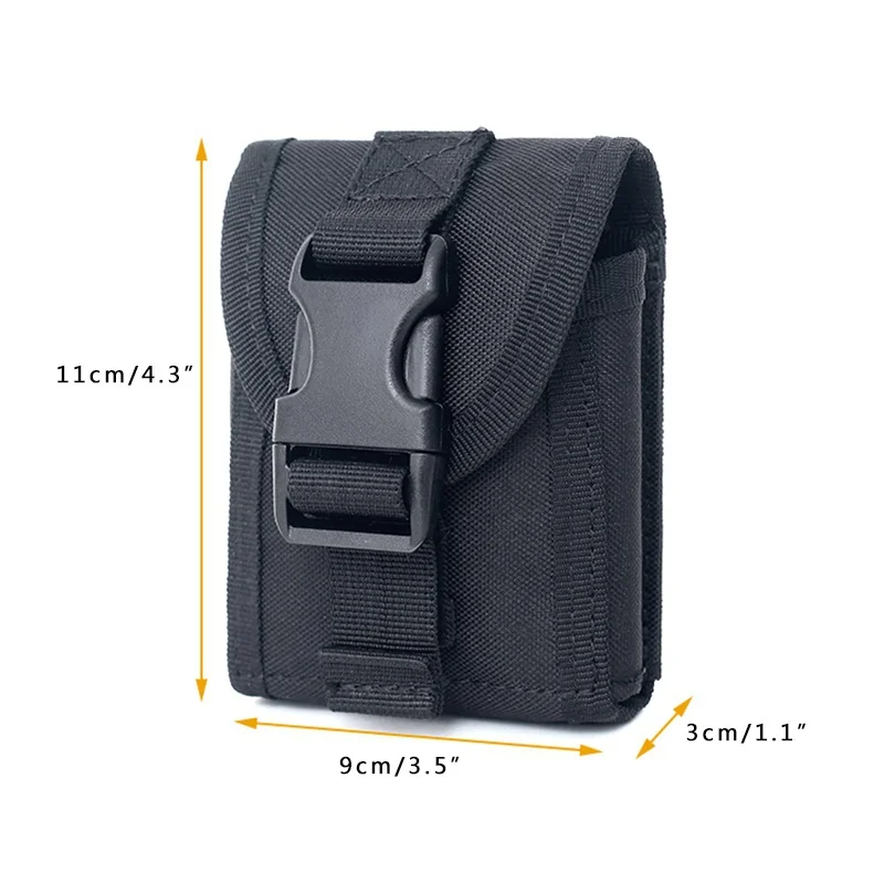 Men Waist Pouch Compact Waterproof EDC Pouch Tactical Organizer Nylon Portable MOLLE Pocket Hunting Mag Bag