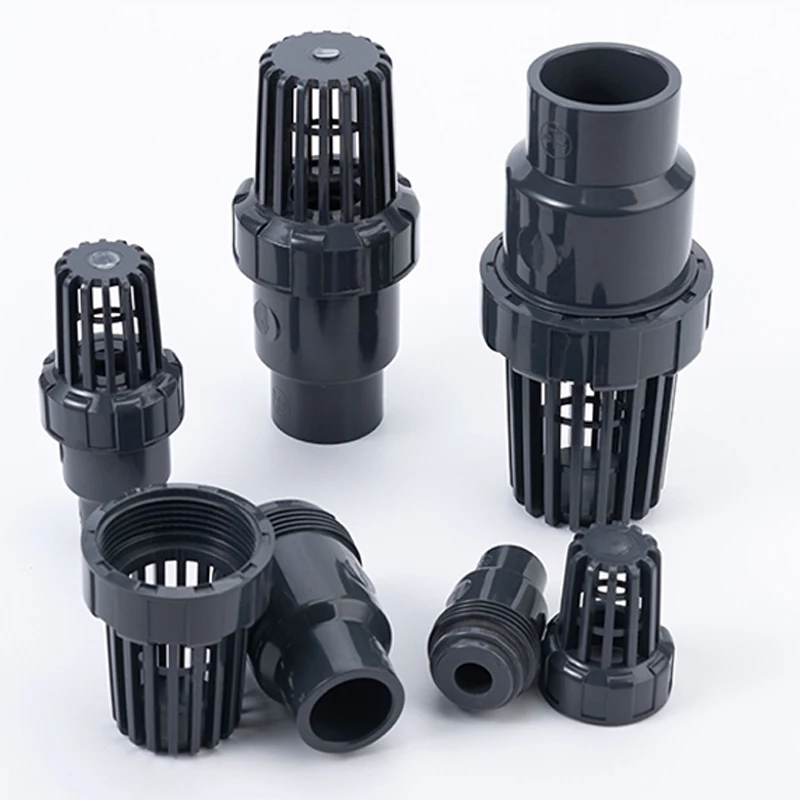 المكبس أسفل تحقق صمام 20/25/32/40/50/63/78 مللي متر مضخة مياه منفذ المياه UPVC تصفية حوض السمك حديقة المنزل سقي أنبوب تركيبات #2