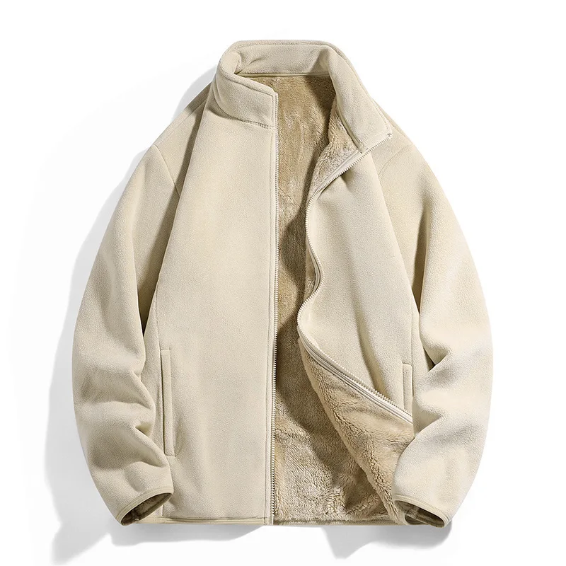 

Austrian fleece jacket couple fleece jacket camel hair women's top thickened high quality