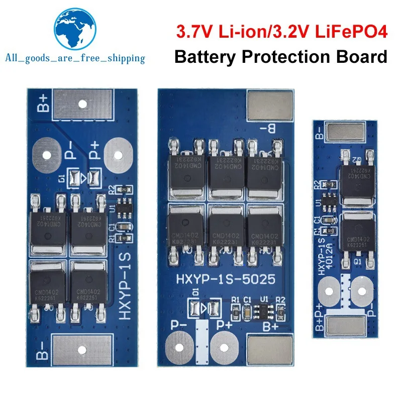 TZT BMS 1S 12A 16A 24A 3.2V LiFePO4 / 3.7VLithium Battery Protection Board 18650 4.2V Charging Voltage/Short Circuit