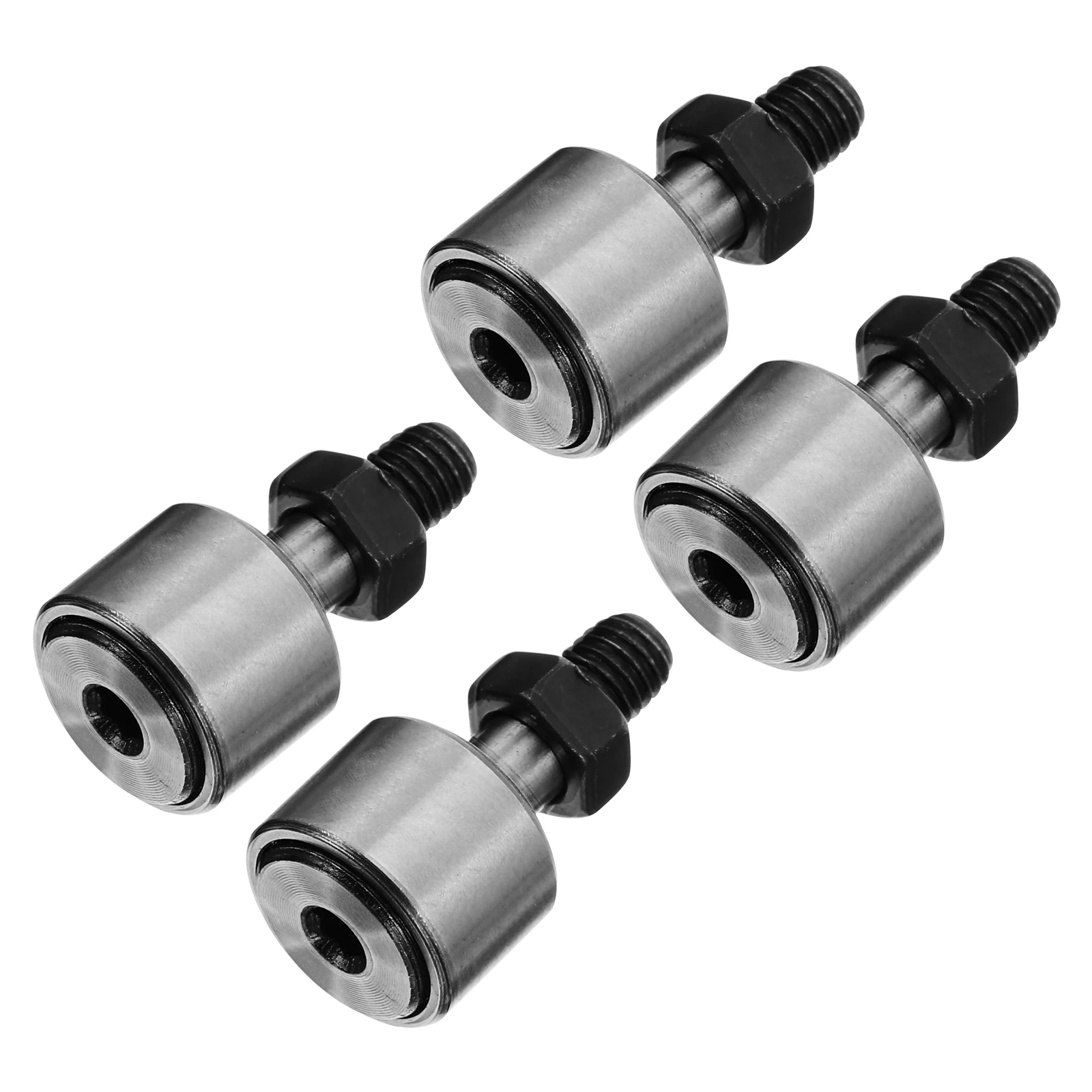 

4pcs Roller Needle Bearings Bolt Type Cam Follower Steel High Radial Loads Automotive Truck Agricultural Construction Pumps
