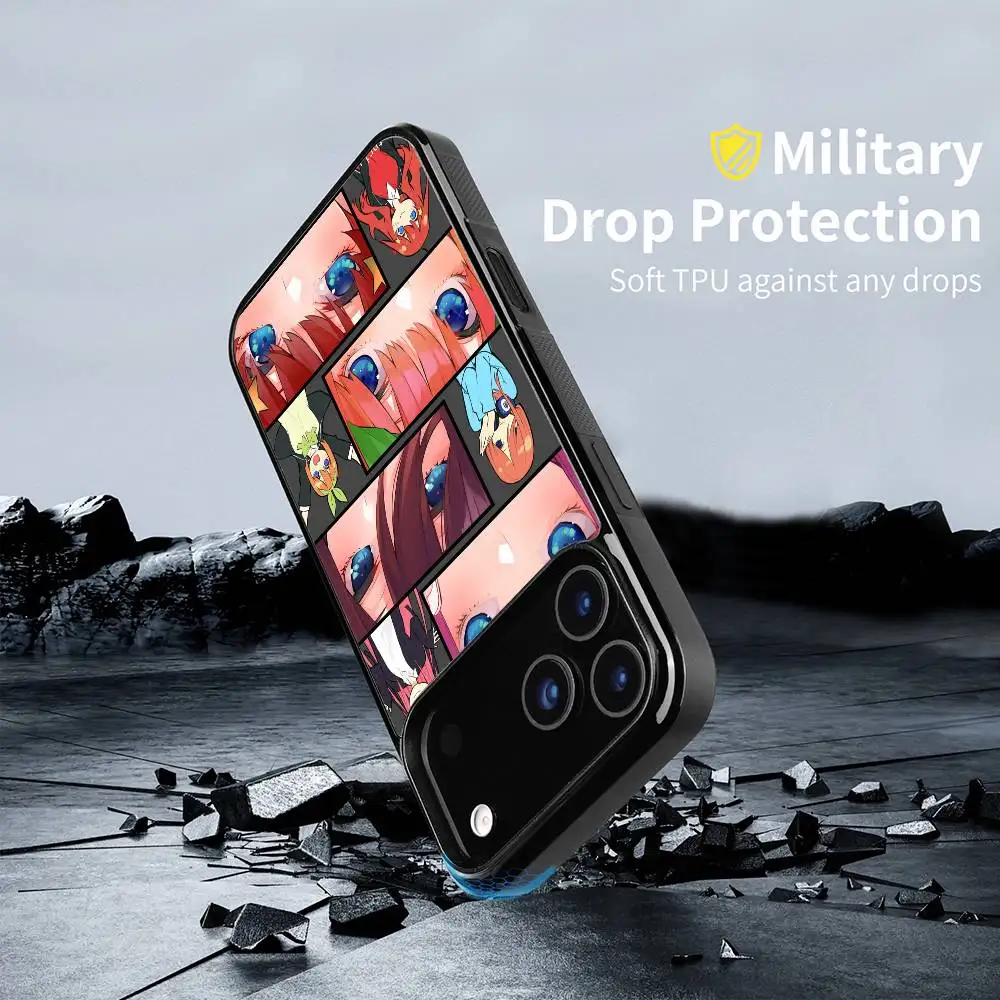 حافظة هاتف خماسية لطيفة Q-Quintessential لهاتف آيفون 17 16 15 14 13 12 11 Pro Max Mini Plus مرآة صلبة Funda #3