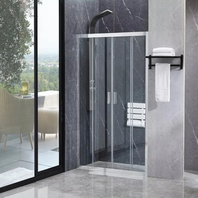 DMAN Factory Price Shower Enclosure Bathroom Tempered Glass Shower Cabins Screen Sliding Glass Shower Door Rooms
