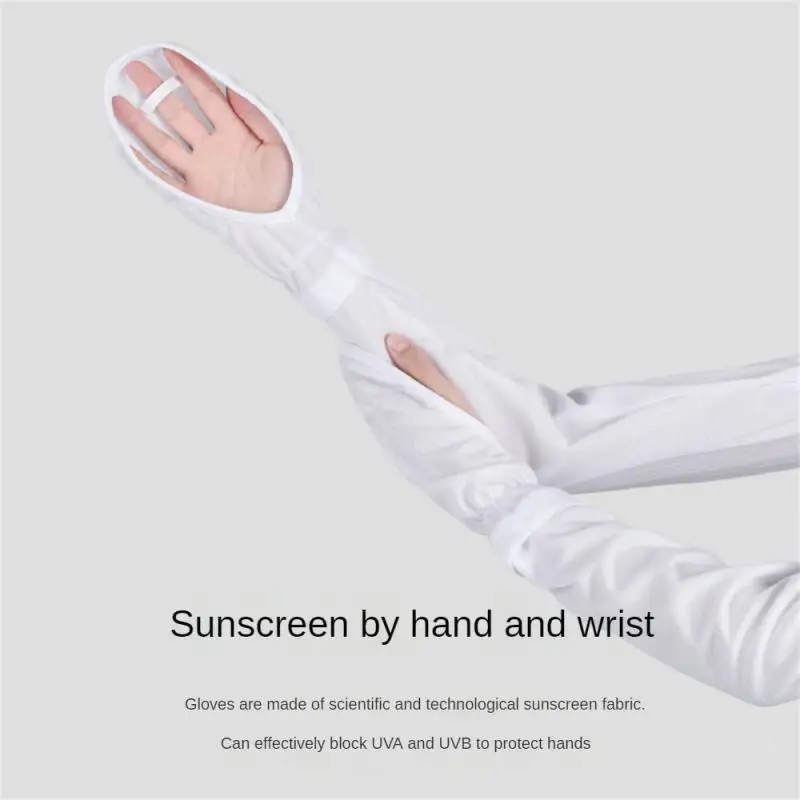 1~10PAIRS Loose Fitting Sunscreen Gloves Ventilate Sleeve Ice Fabric Summer Ice Silk Sleeves Arm Covers Sunscreen Sleeves