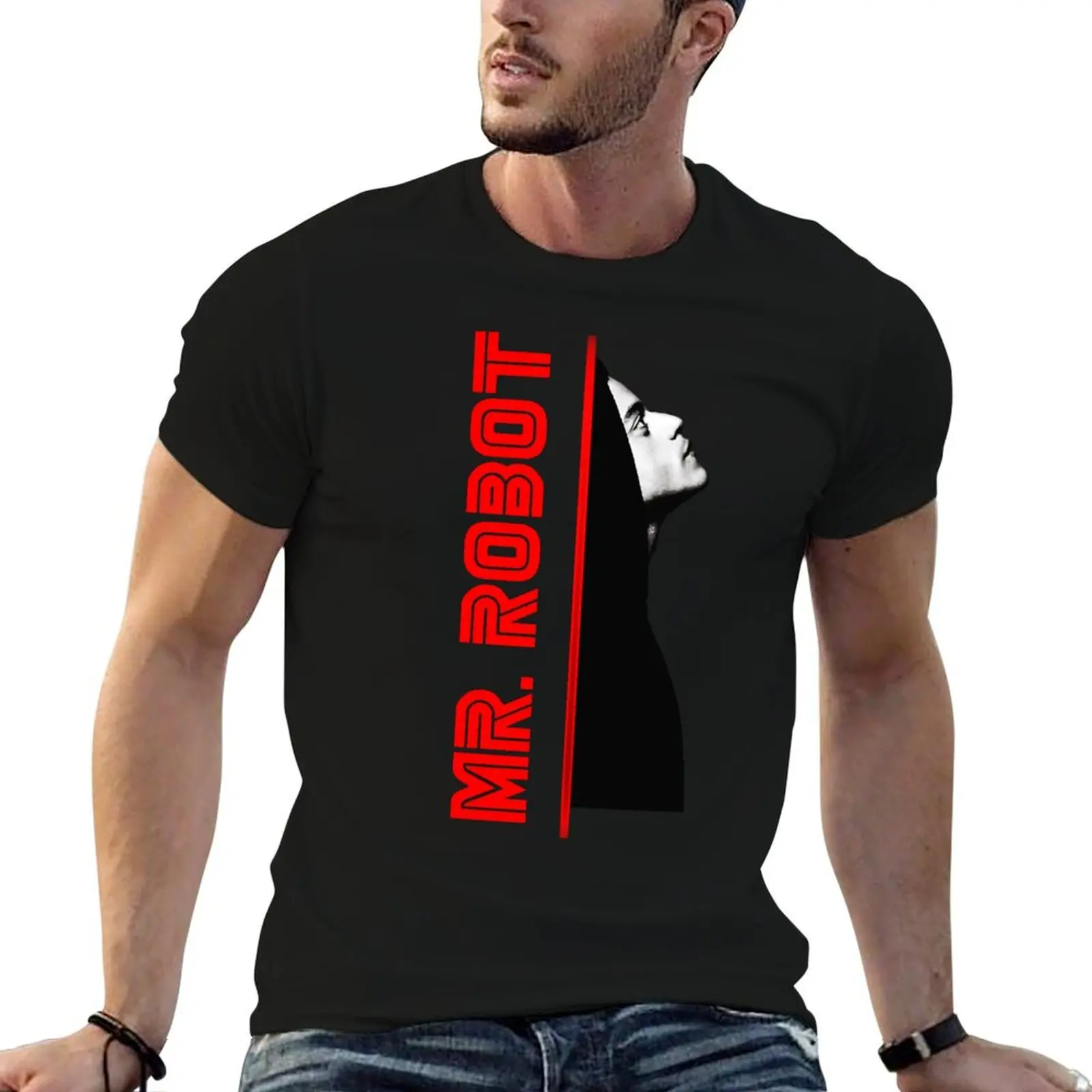 Elliot Black T-Shirt Big Size Loose Fit Tee Shirt