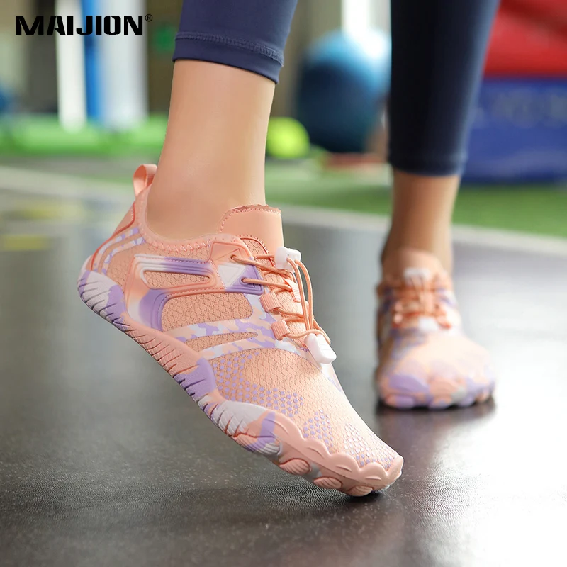 Light Breathable Men's Cross-Training Shoes Women Elastic Soft Sole Yoga Fitness Sneakers Non-slip Outdoor Indoor Exercise Shoes