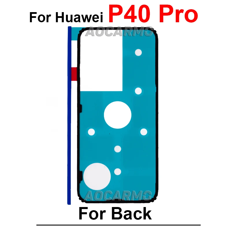 For Huawei P10 P20 P30 Lite 5G P40 Pro+ P50 Pro Rear Door Sticker Back Cover Adhesive Tape Glue P30Pro P40Pro Replacement