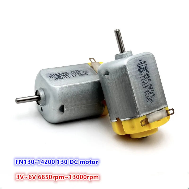 10pcs/lot, Brand new 3V~6V FN130-14200 130 DC motor 3850rpm~13000rpm high speed motor copper coil~