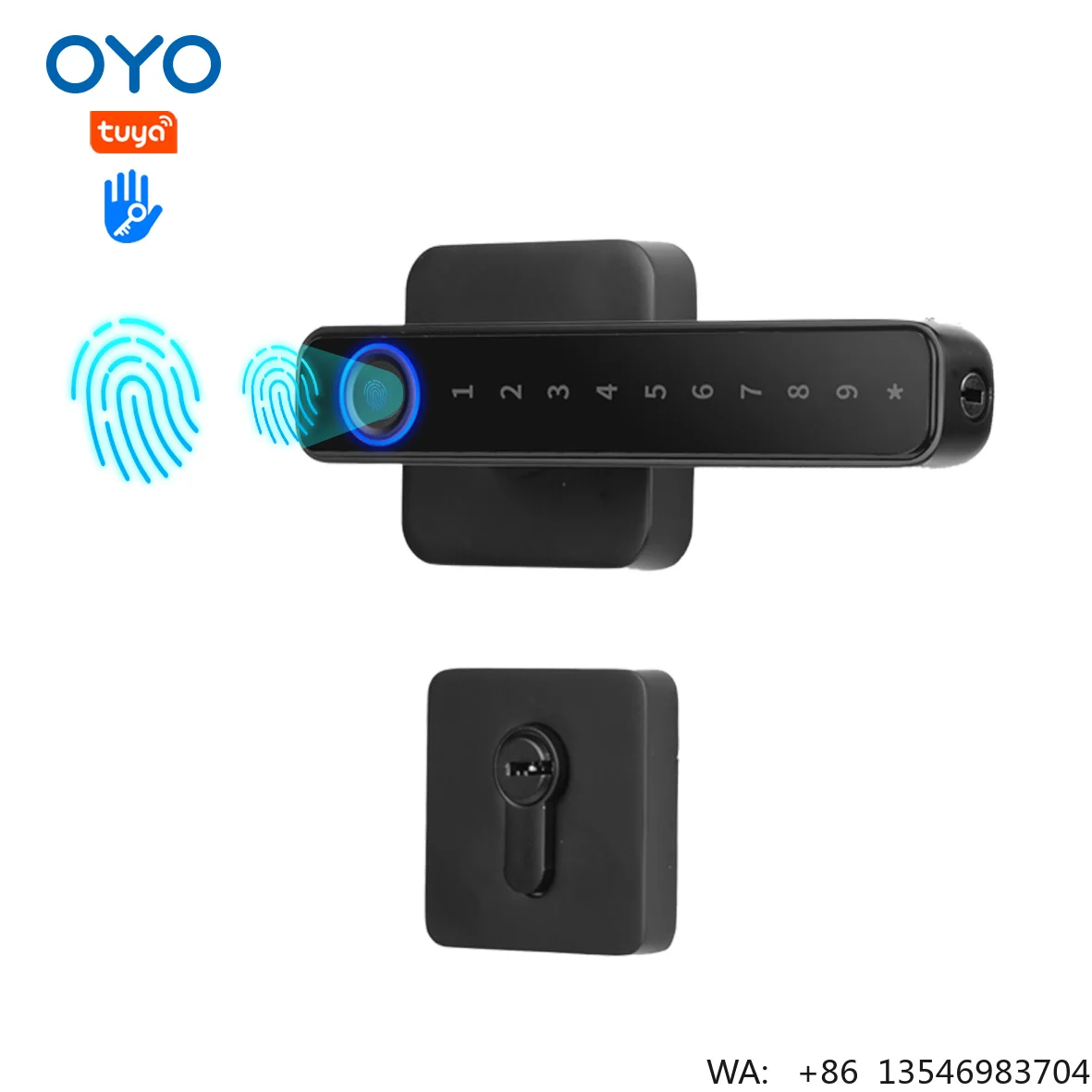 OYO Smart Security Handle Bedroom Luxury Key Biometric Password App Fingerprint Recognition Smart Door Lock Fingerprint