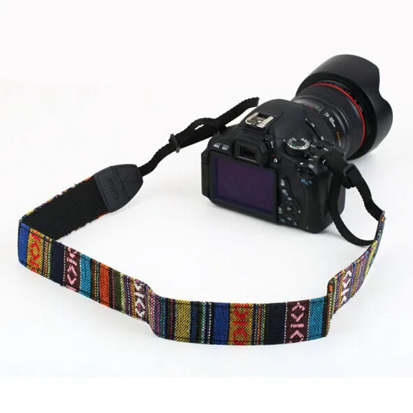 

Multicolor 60cm Retro Camera Strap Adjustable Vintage DSLR Sling Comfortable Fit Camera