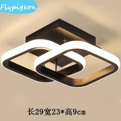 3 cores led corredor luz de teto superfície montada moderna para o quarto sala estar corredor iluminação casa ac90 260v decoração