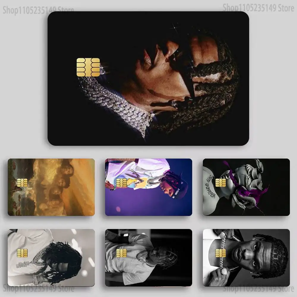 

L-Lil Baby Rapper Credit Card Skin Stickers for Bank Card Bus Metro Card Sticker Waterproof Women Gift