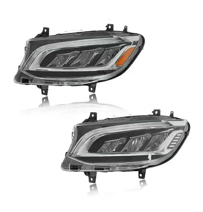 Car Headlights for Mercedes Benz SPRINTER W907 W910 2019-2023 Low Version Upgrade to High Match Head Lamp LED Laser HeadLamps
